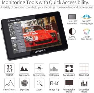 Feelworld LUT7 7 inch 2200 Nit 3D 4K Destekli Monitör