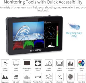 Feelworld F6 Plus 5.5 inch 3D IPS 4K Destekli Monitör