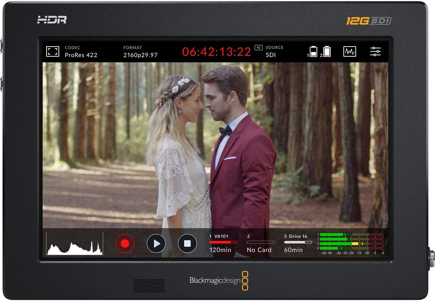 Blackmagic Design Video Assist 7'' 12G-SDIHDMI HDR Kayıtçı - Monitor
