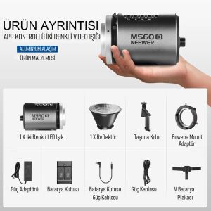 Neewer MS60B İki Renkli LED Işık