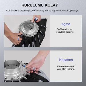 NEEWER 85cm Parabolic Softbox