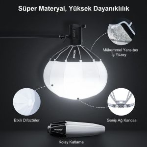 NEEWER NS90L Hızlı Kurulan 90cm Fener Softbox