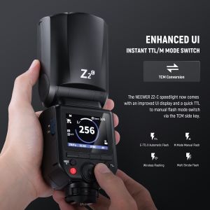 Neewer Z2-C Yuvarlak Başlıklı Bataryalı Tepe Flaşı Difüzör Set (Canon)