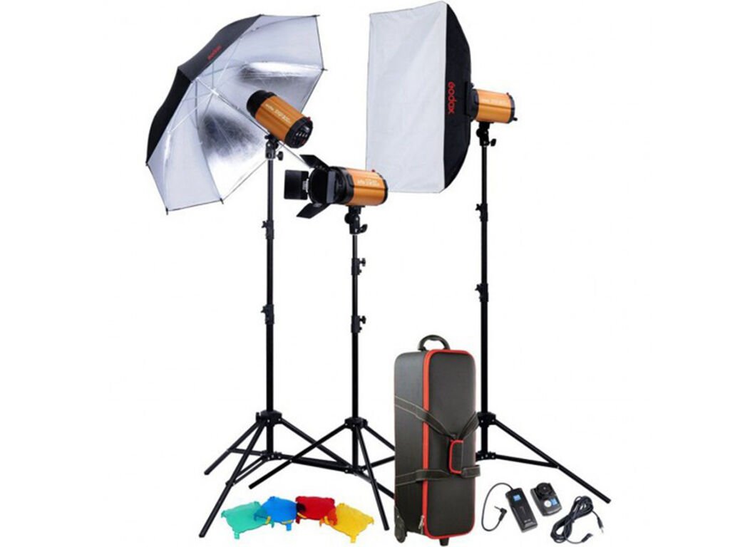 Godox 300SDI-D 300 Watt 3'lü Paraflaş Kit