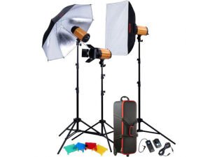 Godox 300SDI-D 300 Watt 3'lü Paraflaş Kit