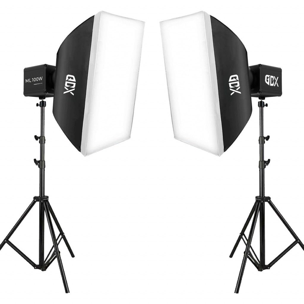Gdx ML100 Bicolor 60x90 SoftBox Video ve Ürün Çekim İkili Işık Seti