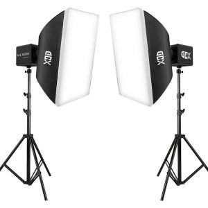 Gdx ML100 Bicolor 60x90 SoftBox Video ve Ürün Çekim İkili Işık Seti