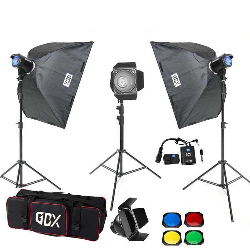 Gdx BM400 II WS 3'lü Stüdyo Paraflaş Softbox Kit (400 Watt)