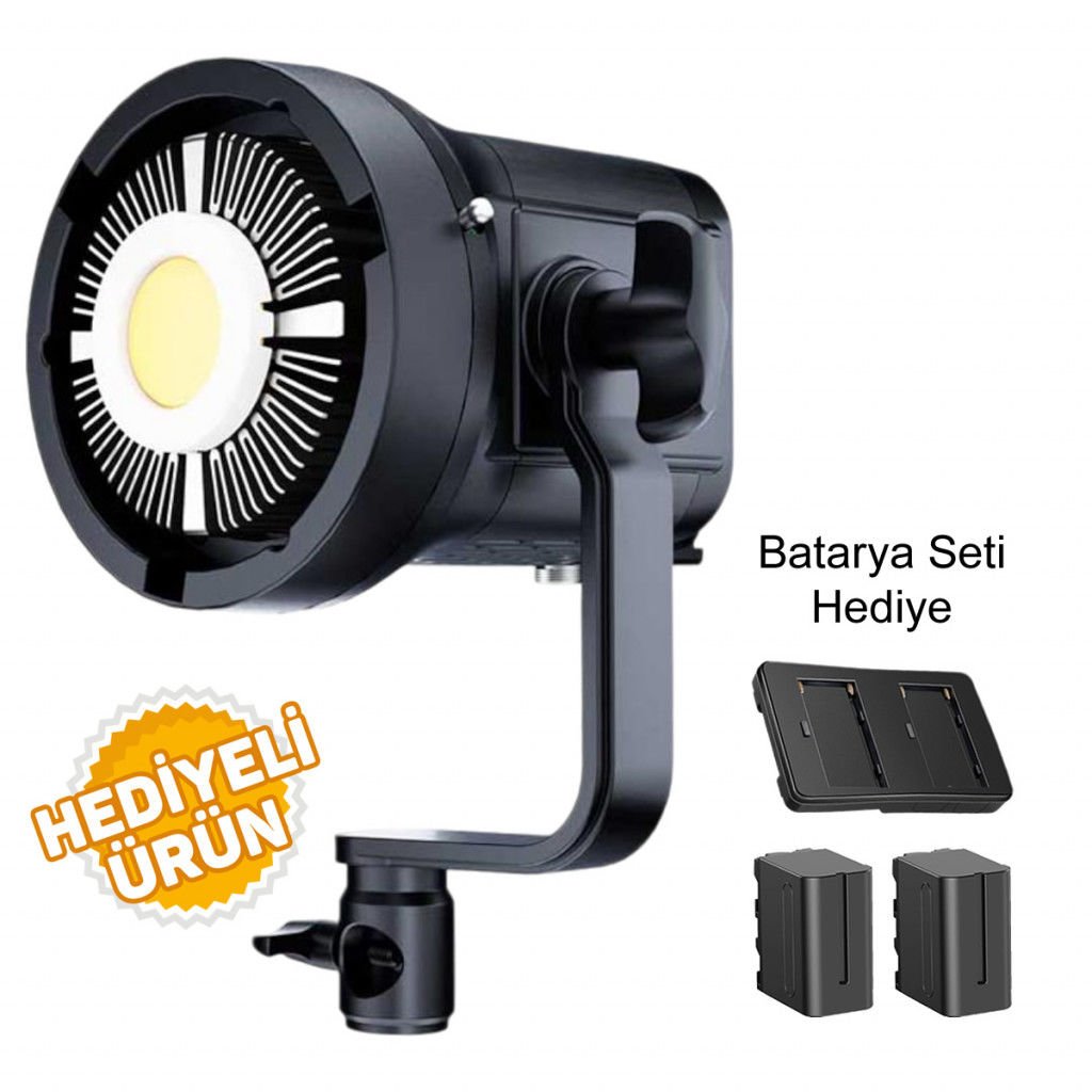 GDX HDB-120W Led Video Işığı - Batarya Seti Hediyeli