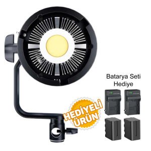 GDX HDB-80W Led Video Işığı - Batarya Seti Hediyeli