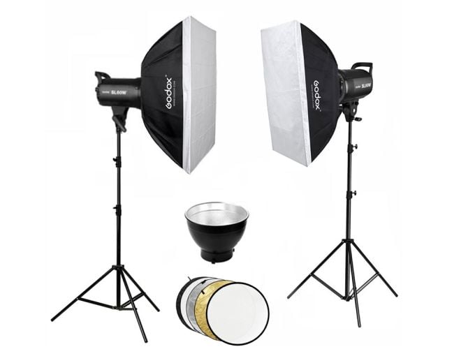 Godox SL-60W LED Video Işığı 2'li Kit- 60x90