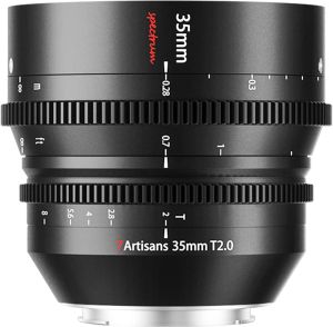 7artisans 35mm T2.0 Sony E Full Frame Sinema Lensi