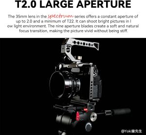 7artisans 35mm T2.0 Sony E Full Frame Sinema Lensi