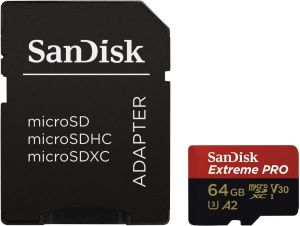 SanDisk 64GB Extreme Pro MicroSDXC Hafıza Kartı (200mb/s)