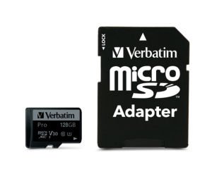 Verbatim 128GB Pro U3 Micro SDXC Hafıza Kartı