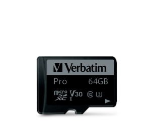 Verbatim 64GB Pro U3 Micro SDXC Hafıza Kartı