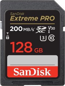 SanDisk 128GB Extreme Pro SDHC/SDXC Hafıza Kartı (200mb)