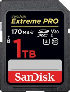 SanDisk 1TB 170mbSn Extreme Pro SD Hafıza Kartı