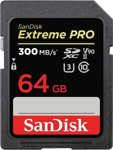 SanDisk 64GB Extreme PRO UHS-II SDXC 300 MBsn