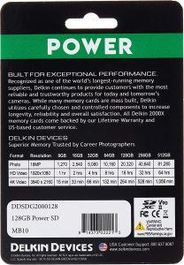 Delkin Devices 128GB Power SDXC UHS-II 2000X (V90) Hafıza Kartı