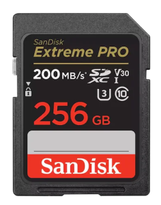 SanDisk 256GB Extreme Pro SDHCSDXC Hafıza Kartı (200mb)