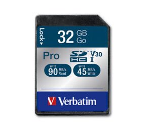 Verbatim 32GB SDHC Pro U3 Hafıza Kartı