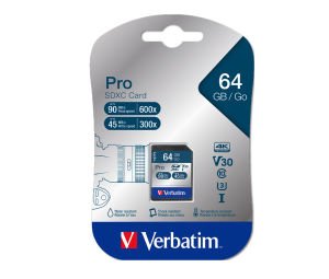 Verbatim 64GB SDXC Pro U3 Hafıza Kartı
