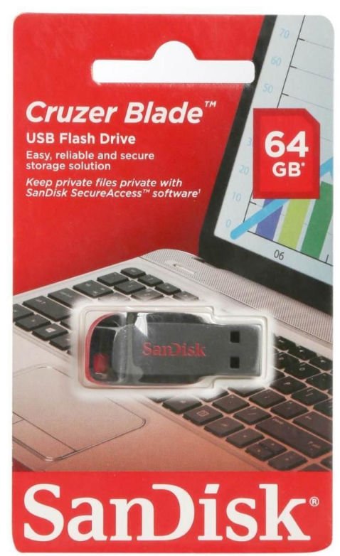 Sandisk 64 GB Usb Flash Bellek