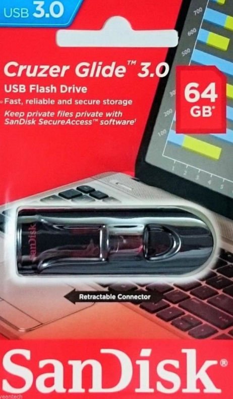 Sandisk Cruzer Glide 64GB USB 3.0 Usb Bellek