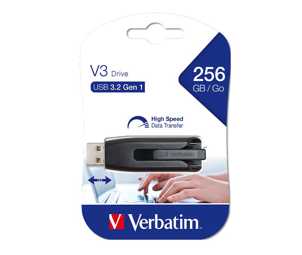 Verbatim 256GB V3 USB 3.2 Gen 1 Sürücü