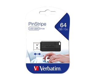Verbatim 64GB PinStripe USB Sürücü