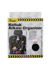 Çok Cepli Pratik Koltuk Arkası Düzenleyici Organizer Siyah