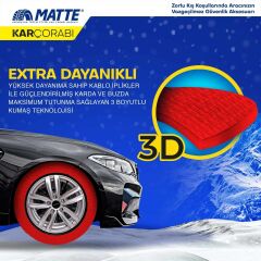 Matte Kar Çorabı - Active Series XXL Beden