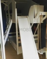 Kaydıraklı ve Salıncaklı Çocuk Ranzası
