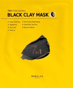 Barulab 7 in 1 Total Solution Black Clay Mask Yüz Maskesi (1 Adet)