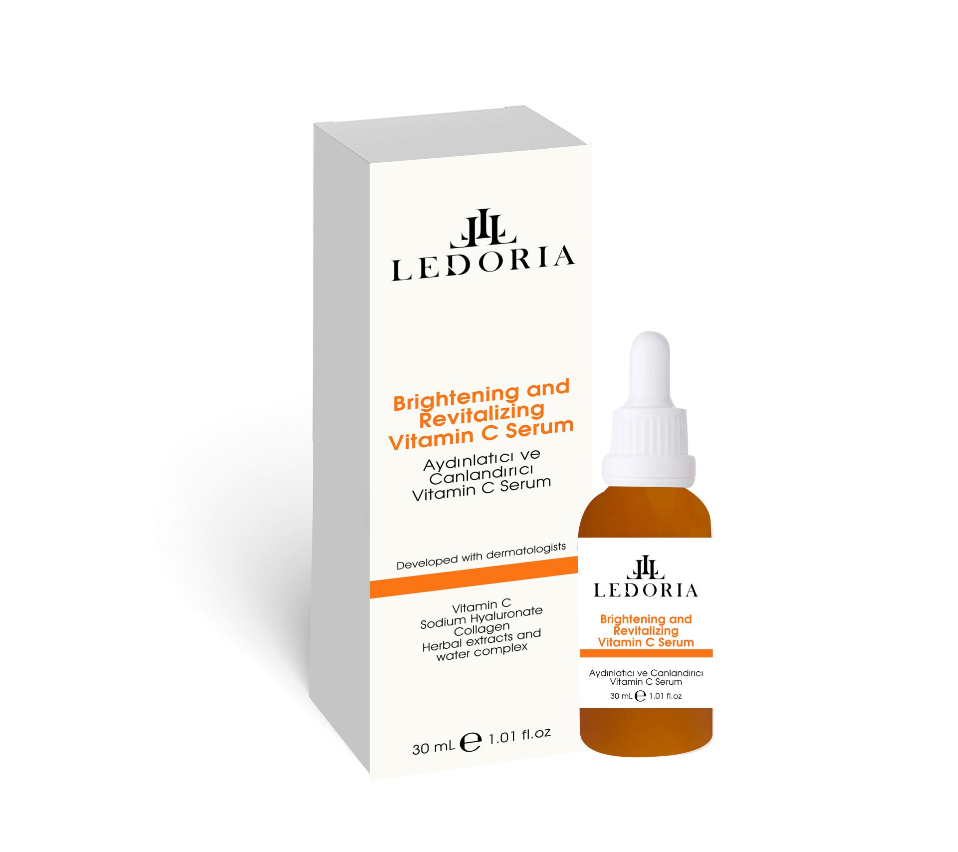 Ledoria Aydınlatıcı ve Canlandırıcı Vitamin C Serum 30ml