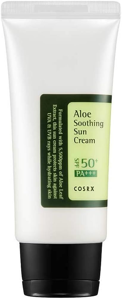 Cosrx  Aloe Soothing Sun Cream SPF50 Pa+++ (Aloe Veralı Hibrit Güneş Koruyucu) 50ml