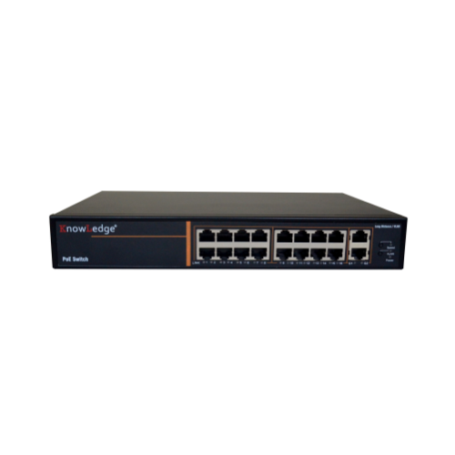 KL SW-16P2UG 250 WATT POE GÜCÜ,16 PORT POE, 2 PORT UPLINK
