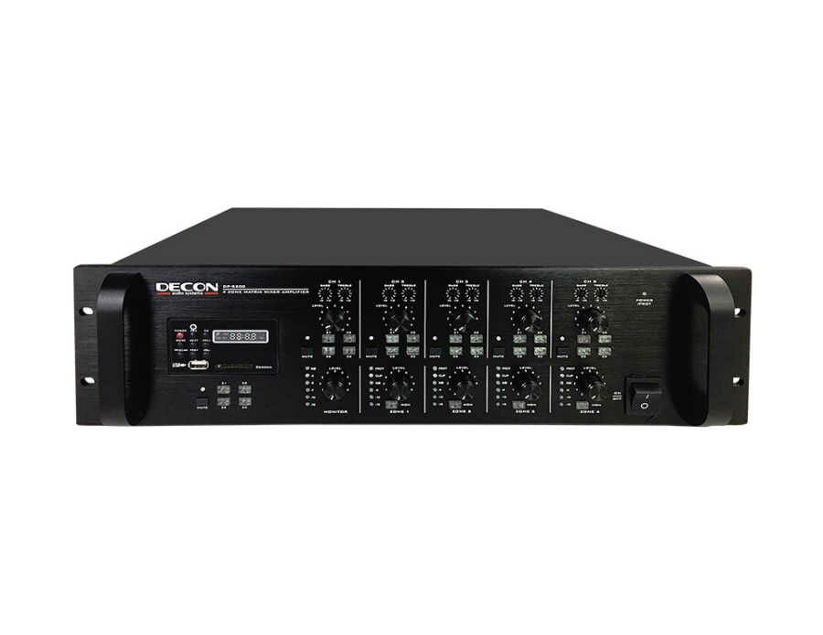 Decon DP-5200 - 100V 5X4 MP3 USB/SD Girişli Matrix Mixer DP-5200