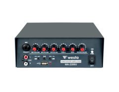 Westa WA-2200U - 200W 12V 40 Ohm Araç Tipi Mixer Amfi 200W 4OHM Mixing Amplifier
