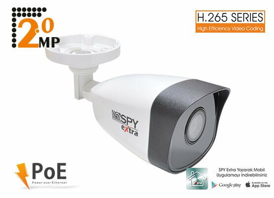 SP-EX1023G0E-I 2.0 MP 2,8 MM MP LENS 2 EXIR LED H.265 IR BULLET IP KAMERA