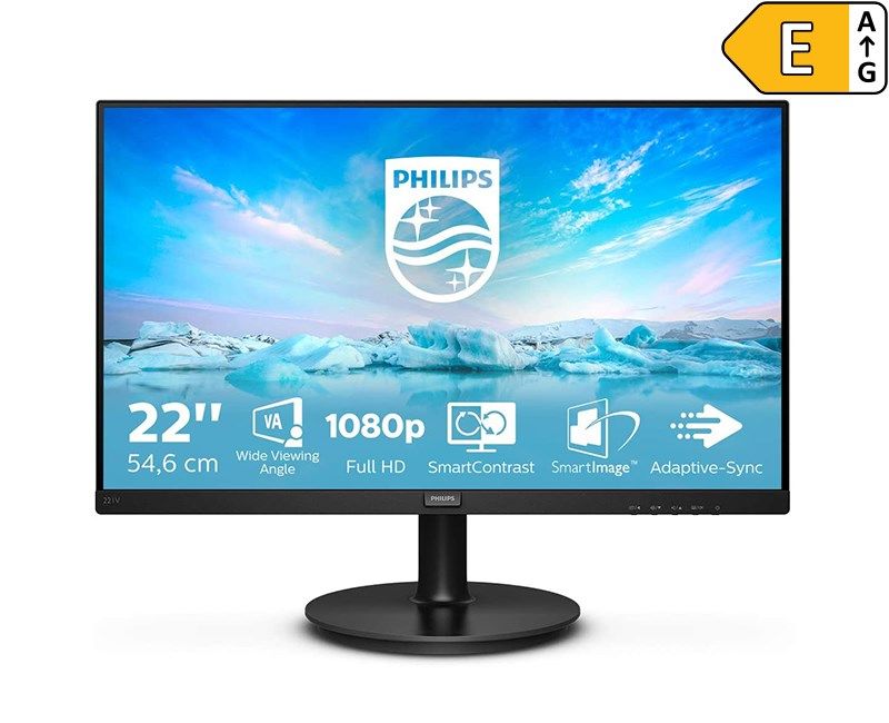 Philips 21.5'' 221V8/00 4ms 75Hz FHD Vga Hdmi VA