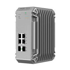 Reyee RG-NIS3100-4GT2SFP-HP 4 Portlu, 10/100/1000 Gigabit, Endüstriyel Switch, 2 SFP, 4 Port PoE+ (120W)