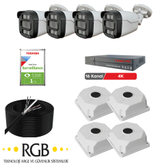 4 MP IP KAMERA SETİ -  4 LÜ SET