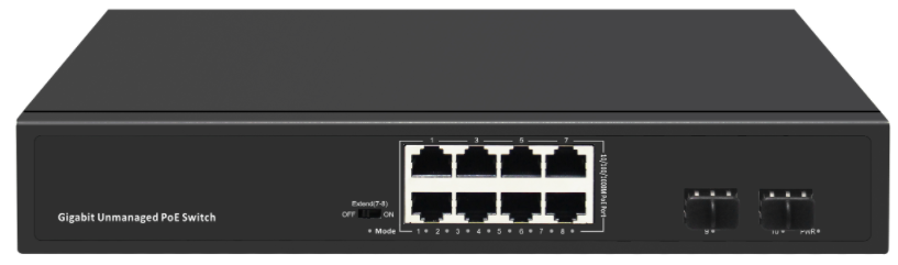 ODS-8P2S - 8 ports 10/100/1000M PoE Switch