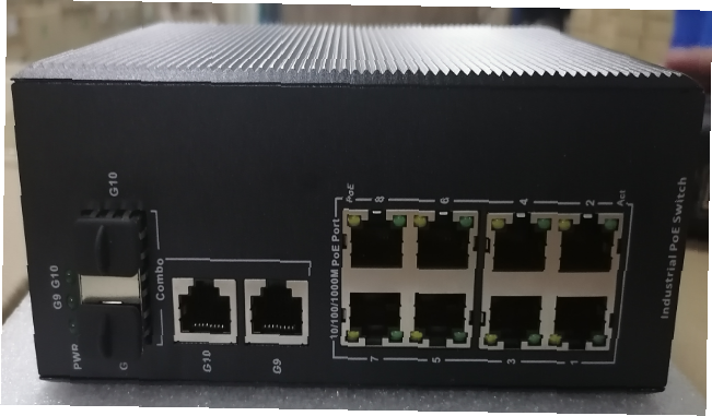 ODS600-AFG-822S - Unmanaged 8 Port Gigabit Industrial PoE Switch