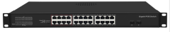 ODS-24GP2S-300 - Intelligent model, 24 ports 10/100/1000M PoE Switches