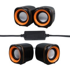 MAGICVOICE MV-24837 2X3 WATT AUX MULTIMEDIA MİNİ USB SPEAKER - HOPARLÖR MAGICVOICE MV-24837 2X3 WATT AUX MULTIMEDIA MİNİ USB SPEAKER - HOPARLÖR
