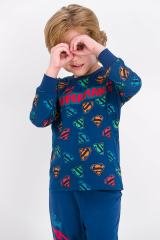 SUPERMANERKEK ÇOCUK UZUN KOLLU PİJAMA TAKIM