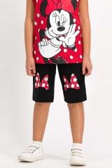 MINNIE MOUSE KIZ GARSON KISA KOL KAPRİ TAKIMI